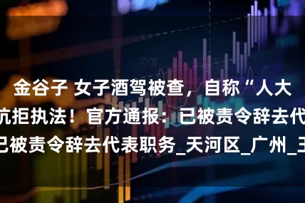 金谷子 女子酒驾被查，自称“人大代表可以喝酒”抗拒执法！官方通报：已被责令辞去代表职务_天河区_广州_王莉